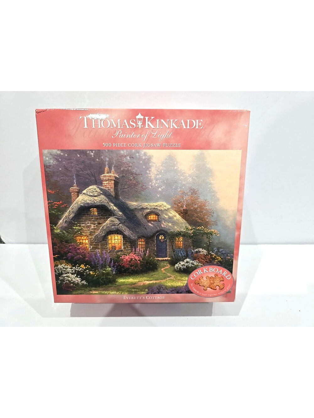 Ceaco Kinkade Everett's Cottage Cork 500 pc Puzzle 1998 New